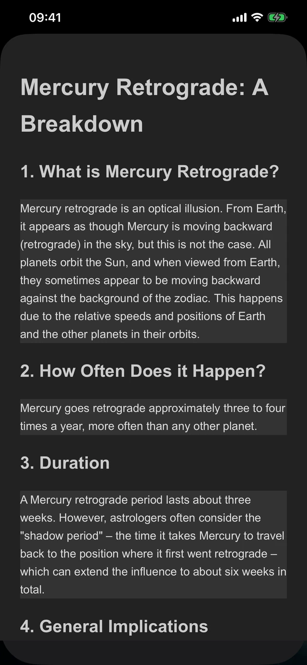Clear guides to each planet's retrograde and how to navigate it.